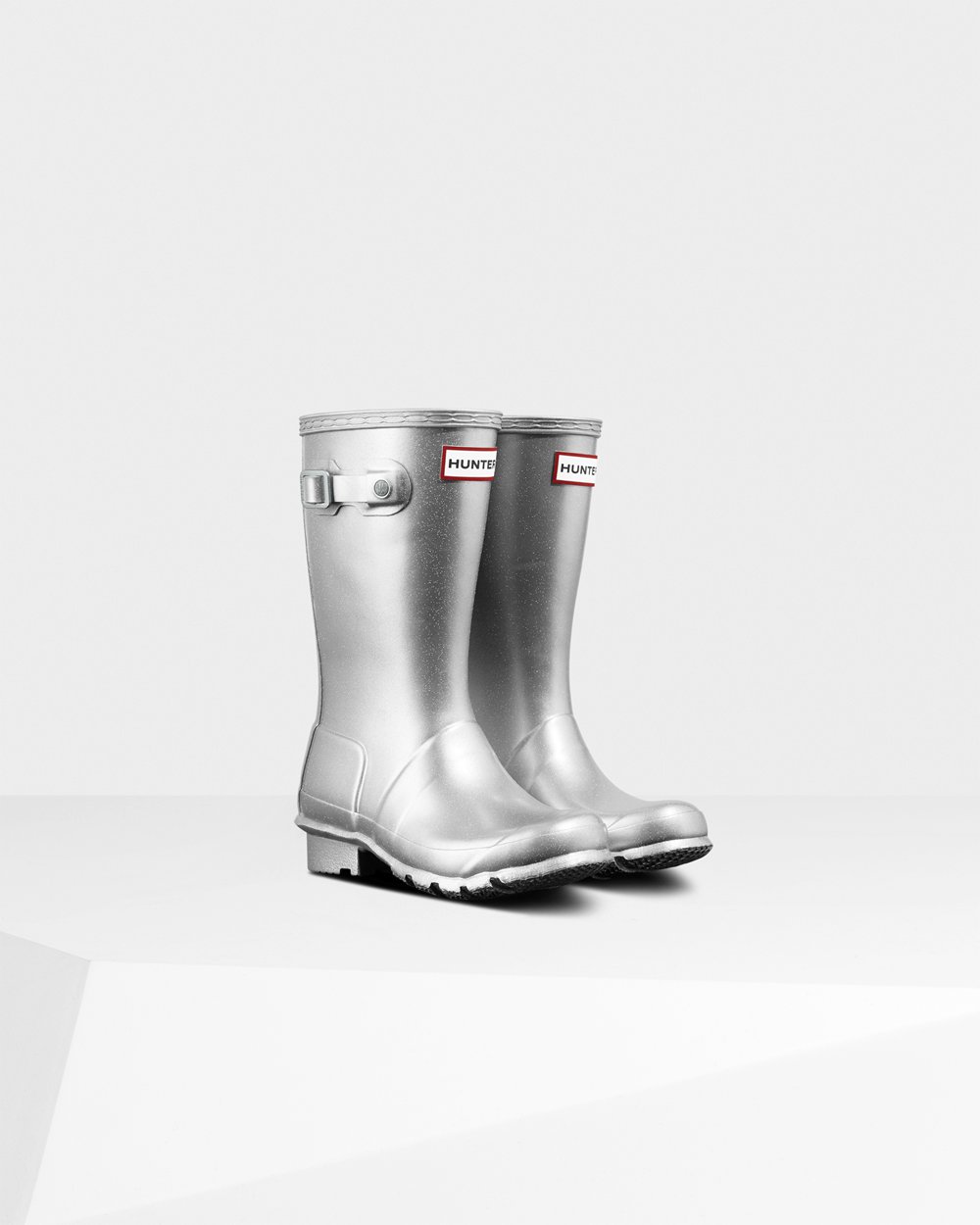 Kids Hunter Original Big Cosmic - Rain Boots Silver - 5289-QRUBL